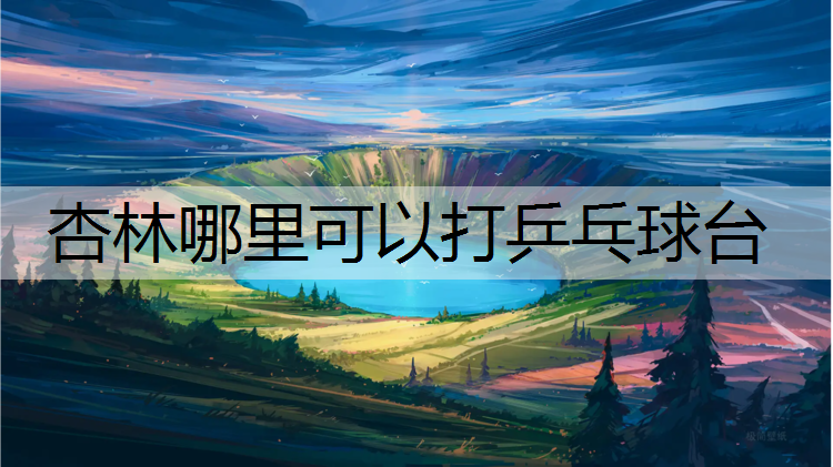 杏林哪里可以打乒乓球台